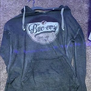 grey buc-ees pull over with hood